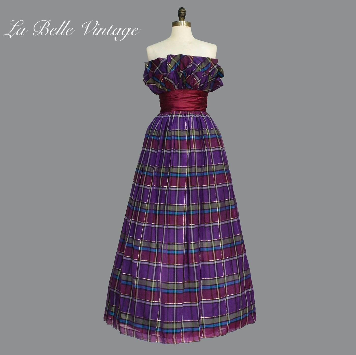 Tartan Gown - Etsy Tartan Gown - Etsy