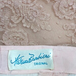 Helena Barbieri 1950s Chantilly Lace Dress S M Vintage Faded Rose Scalloped Off Shoulder Frock image 9