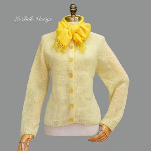 Mohair Cardigan Yellow - Etsy