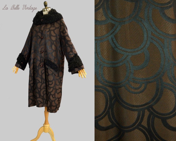 brocade evening coat