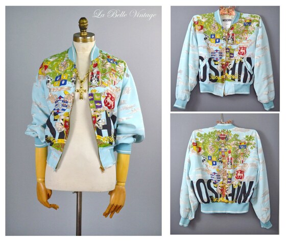 Retro Moschino Bomber Jacket 1993 10th Anniversary