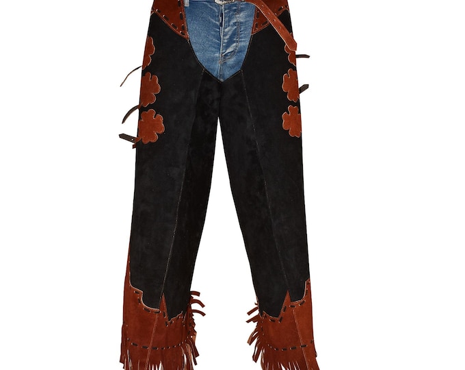 Handmade Suede Leather Riding Chaps for Horse Lovers – Authentic Western Wear for Cowboys & Cowgirls Perfect Rodeo Gear