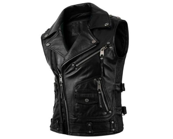 ameri vintage：RIDERS FAKE LEATHER VEST ameri vintage：RIDERS FAKE LEATHER VEST Mens Leather Vest