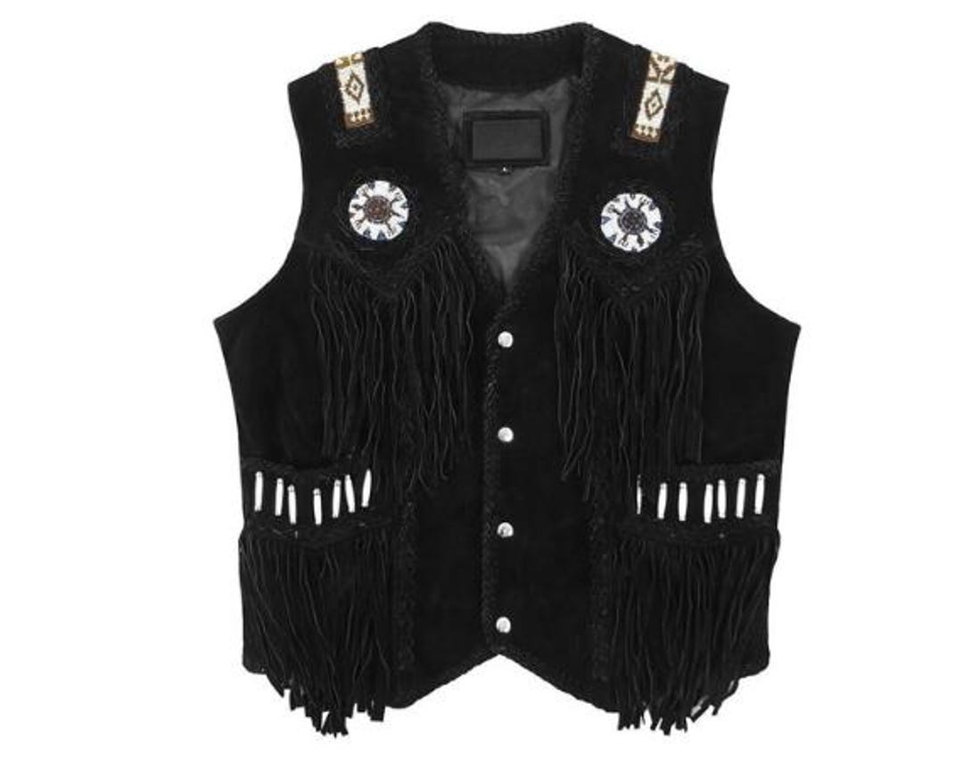 Ameri Fringe Vest Set Suede Jacket | eBay