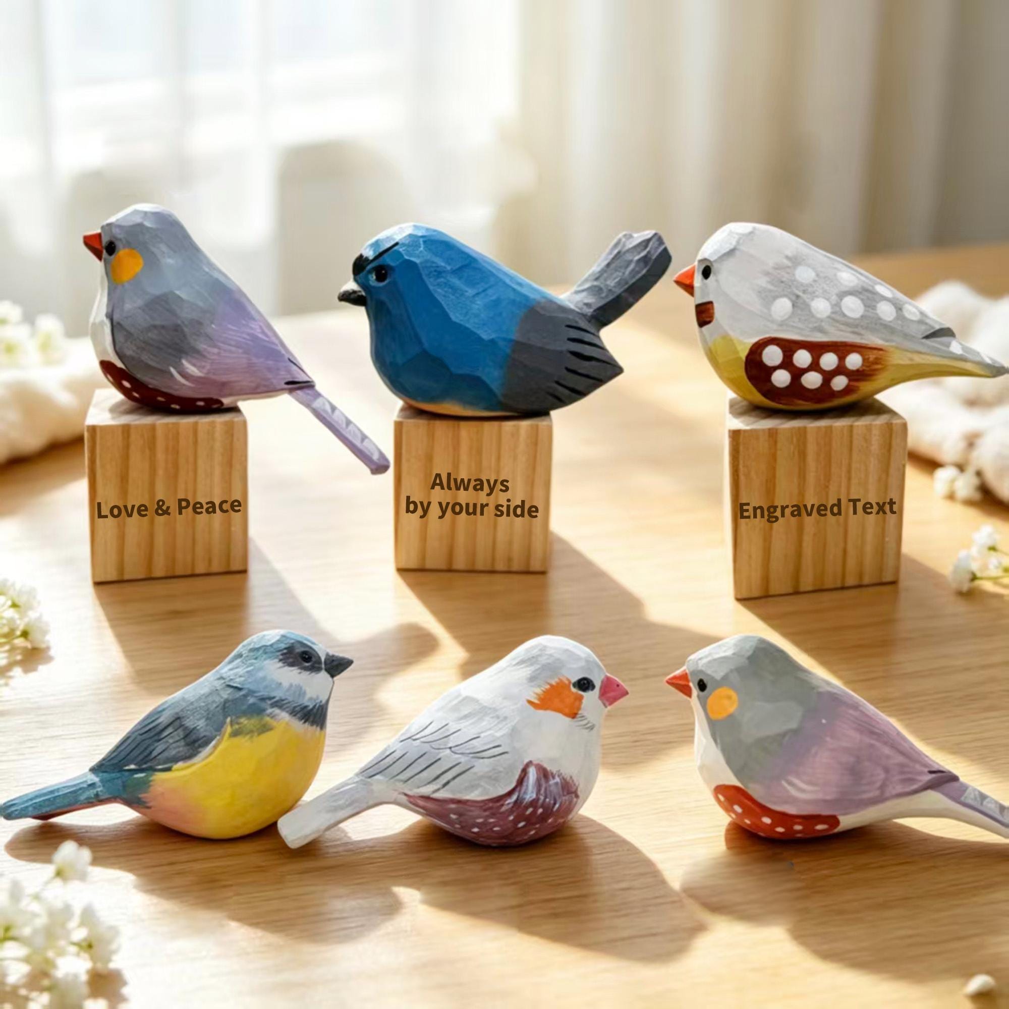 木製の鳥の飾り - Etsy 日本