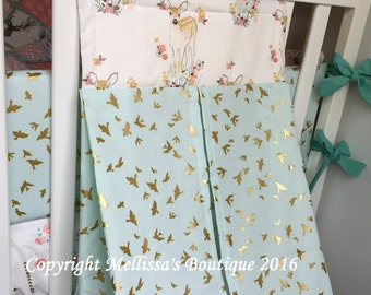 Custom Diaper Stacker You Choose Fabrics MADE TO ORDER With or Without the Purchase of a Bedding Set