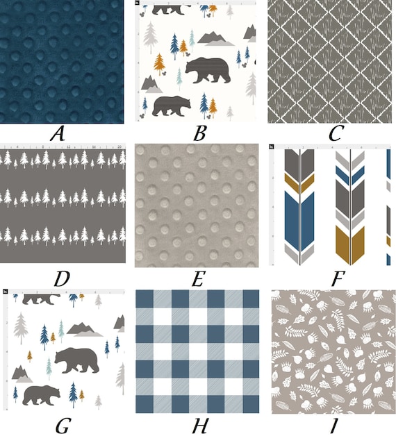 Rustic Bear Mountain Adventure Baby Boy Woodland Buffalo Plaid