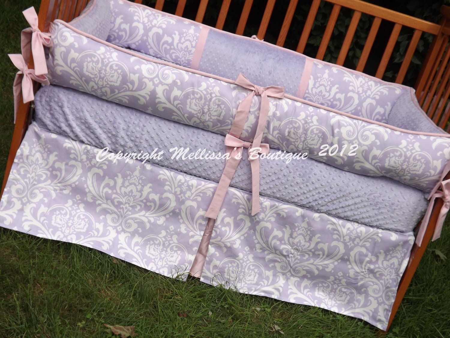 Custom Purple Damask with YOUR Accent CHOICE To Customize Etsy