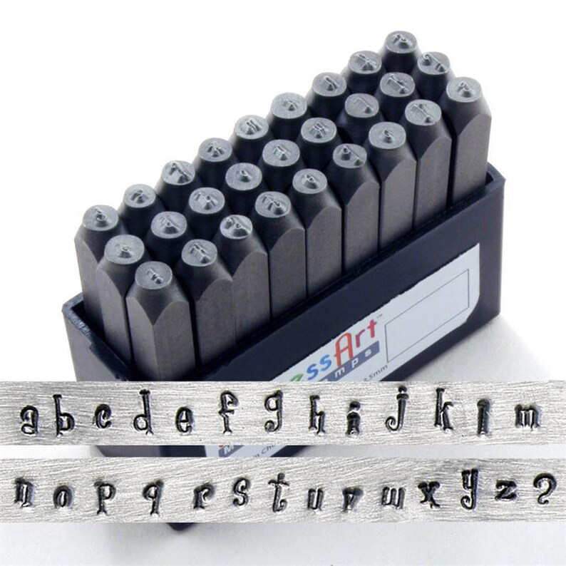 Fun steel NUMBER stamps by ImpressArt JEANIE 4mm numbers Etsy