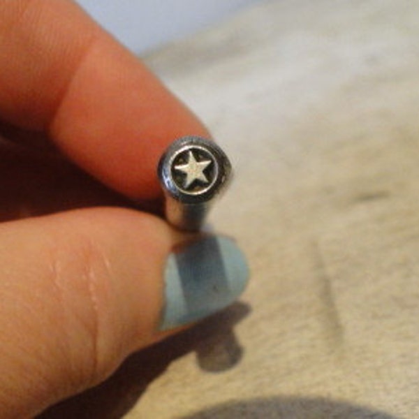Design Stamp - TEXAS STAR - 1/4 inch (6mm)  - includes How to Stamp Metal tutorial