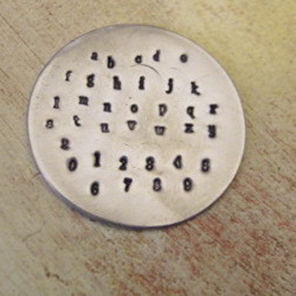 1mm VELLA lowercase - teeny tiny alphabet stamps