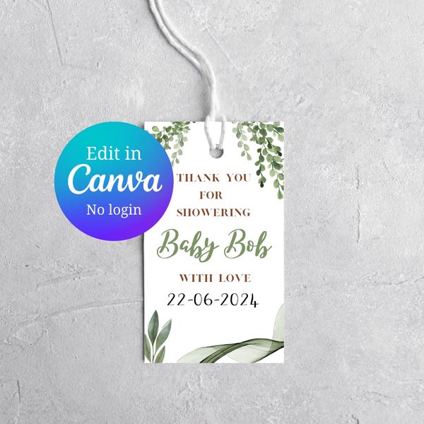 Printable Baby Shower Badge - Etsy