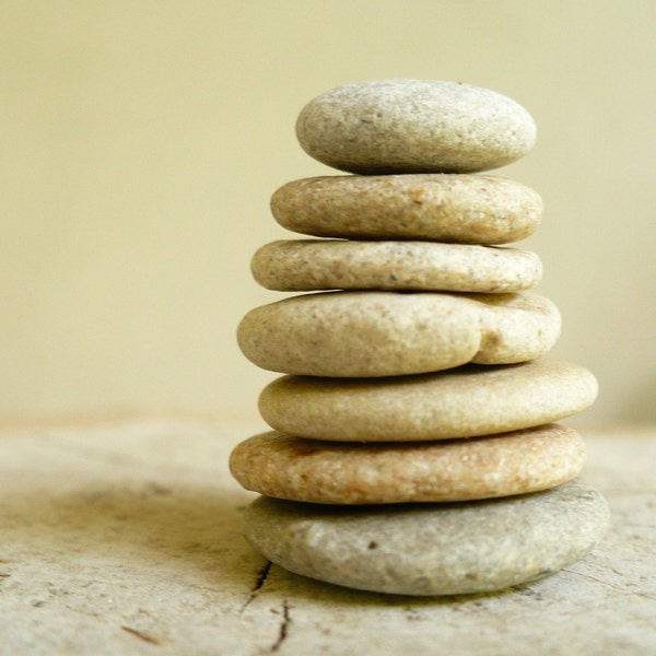 STONE WHEELIES | 7 small center drilled beach stones, pebbles, organic bead, tribal jewelry making earth sand stone rocks beach walk wedding