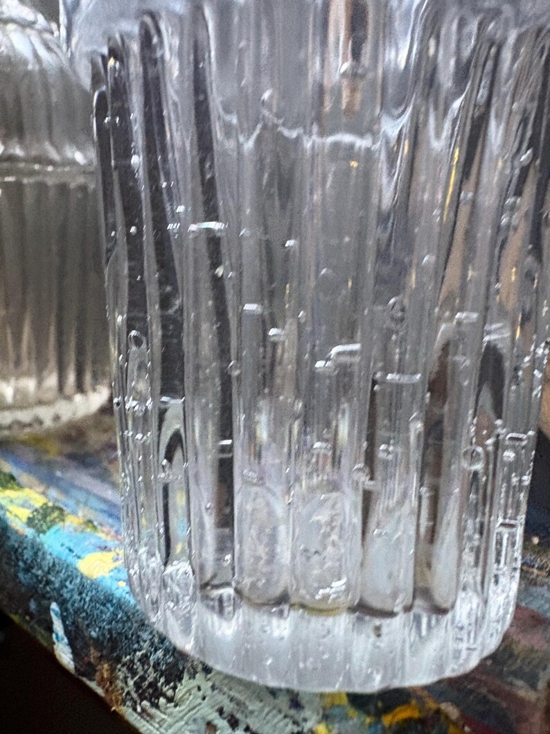 VINTAGE condiment serving: cruet depression glass and lids,fancy food kitchen jam server bakery,farm house elegant dinner image 13