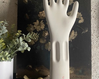 Hand statue フランスアンティーク Glove Mold Vintage Porcelain Glove Mold Hand Form Vintage Antique Circa