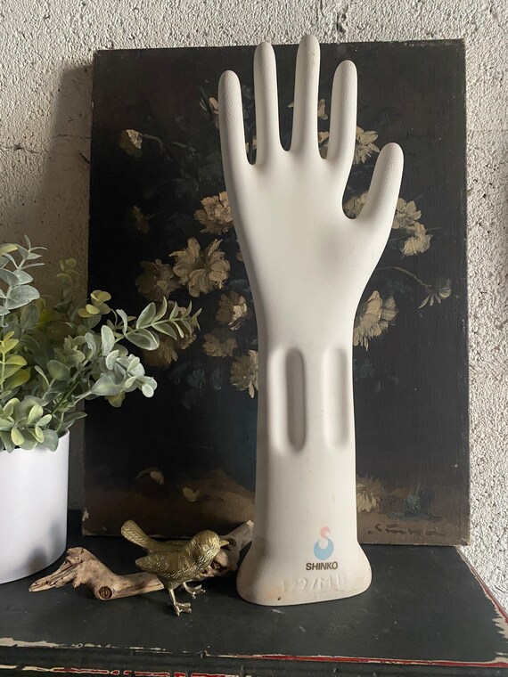 Hand statue フランスアンティーク Glove Mold Vintage Porcelain Glove Mold Hand Form Vintage Antique Circa