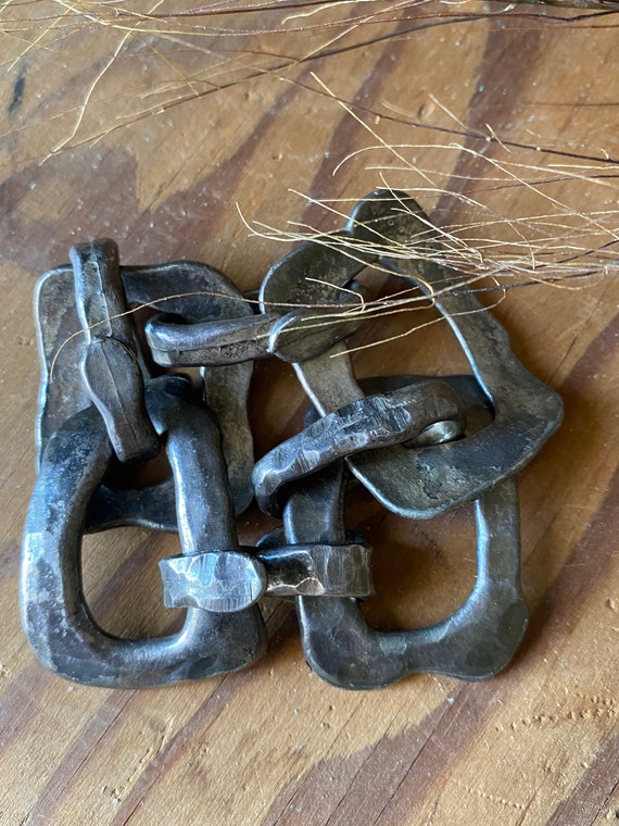 VINTAGE BRACELET | Hattie Carnegie chunky silver l