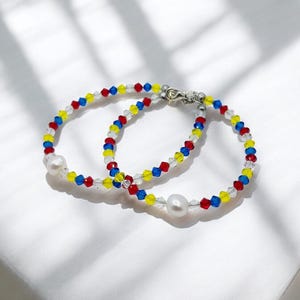 Tricolor Czech Crystal Bracelet