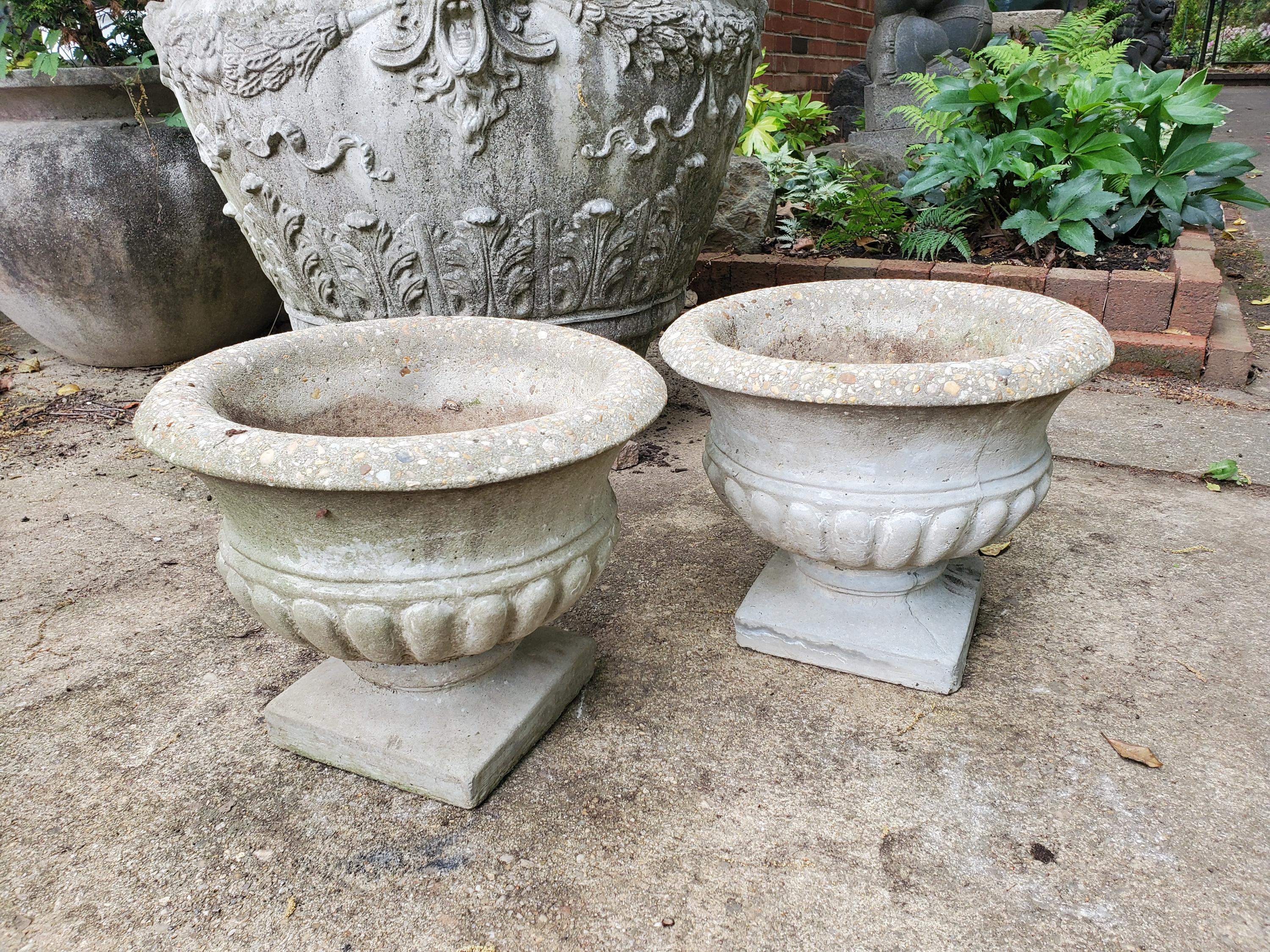 Antique Concrete Planter - Etsy