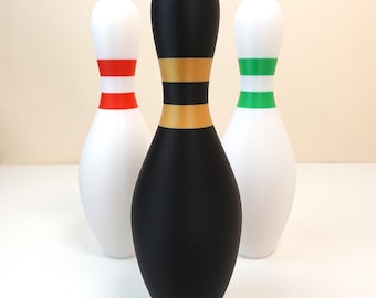 Multicolor Bowling Pin Decor - Wählen Sie aus 15 Farben - Bowling Geschenk - 3D Gedruckt