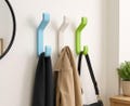 Colorful Wall Hooks - 18 Color Options - Self Adhesive or Screw Mount product logo