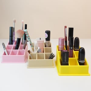 Makeup Organizer - 17 Color Options -  Lipstick Holder and Cosmetic Vanity Storage - 9-Slot