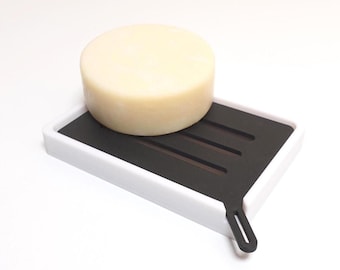 Seifenschale - 17 Farbvarianten - Mit Ablaufschale - Modernes Badezimmer Accessoire