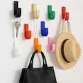 Colorful Wall Hooks - Screw or Adhesive Mount - Modern Hooks for Bathroom, Living Room, Kitchen product logo
