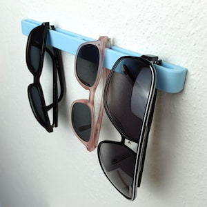 Sunglasses Holder - 17 Color Options - Self Adhesive - No-Drill Mount