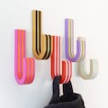 Colorful Stripe Wall Hooks - Screw In - 18 Color Options - Plastic product logo