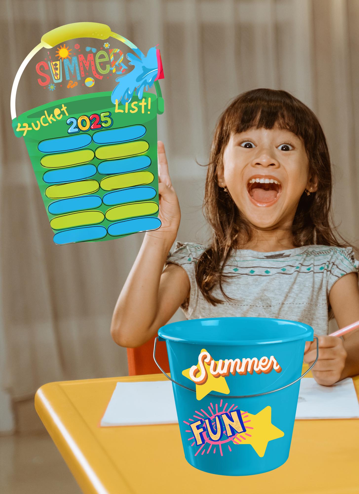 Summer Bucket List Fillable Bucket List For Summer Fun Activities Summer bucket list fillable bucket list for summer fun activities