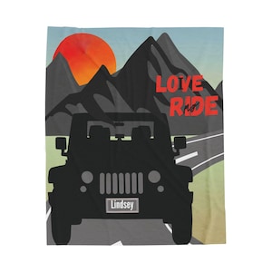 Adventure Lover Cozy Throw Blanket | Personalized Velveteen Plush