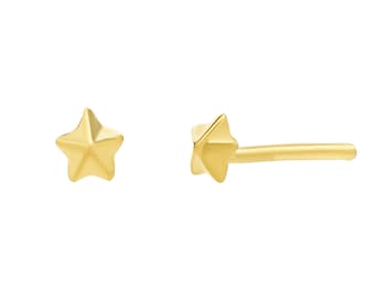 24K Solid gold star