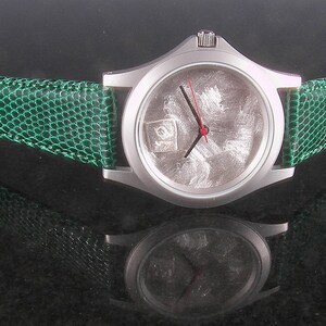 Silver Argentium Watch with 24k gold image 4