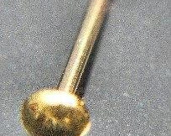 24k Dots with 24k gold post