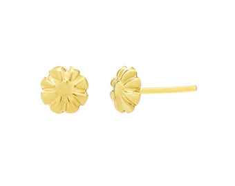 24k solid gold flower #2