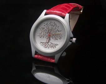 Silver Argentium Tree of Life watch