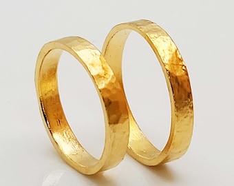24K Gold Wedding Band