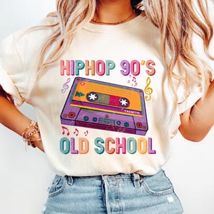 Comfort Colors Hip Hop 90s Shirt, Funny Retro Rap Tee, Old School Music Gift, Vintage DJ Streetwear