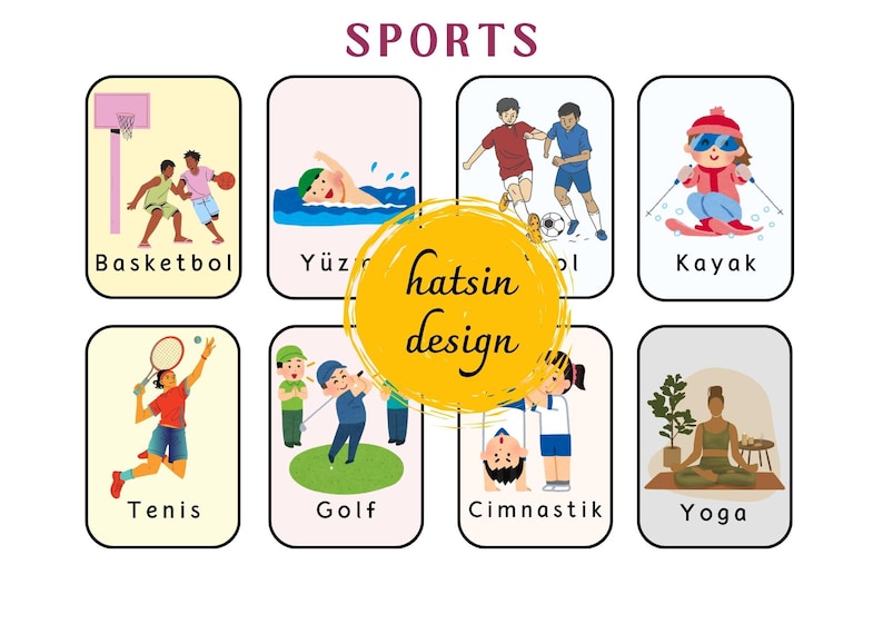 100 Turkish Daily Routines Flashcards - Digital Download - Printable ...