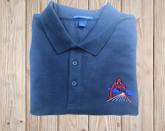 Spiderman besticktes Poloshirt