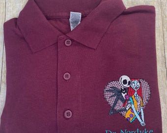 Jack & Sally besticktes Poloshirt