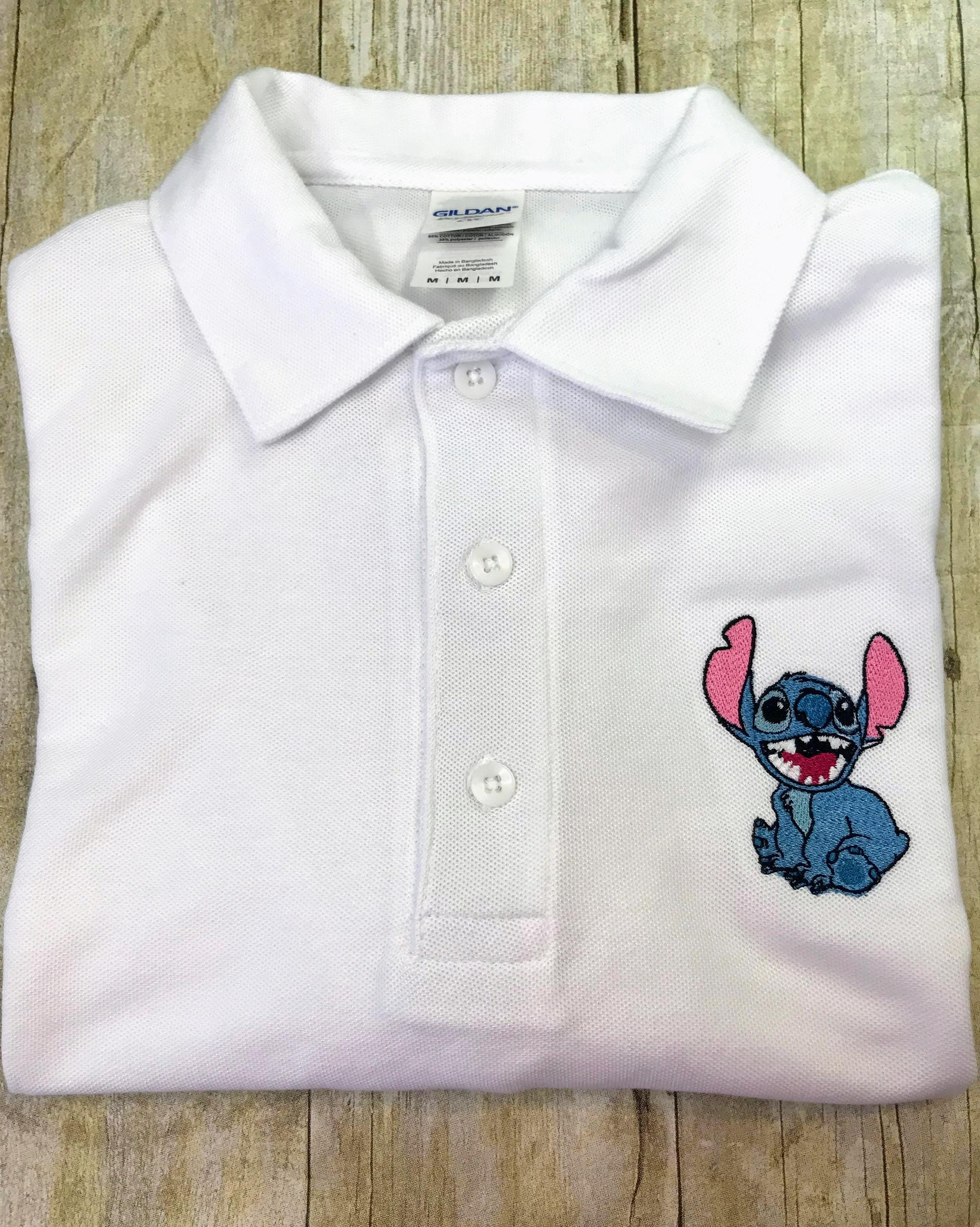 Stitch Embroidered Polo - Etsy