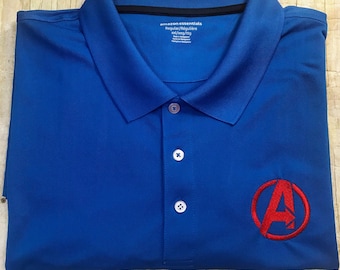 Avengers Logo besticktes Poloshirt