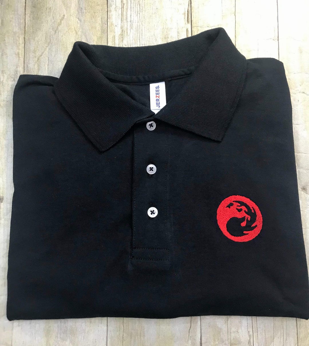 Stacked Red Emblem Polo Tee main image 0