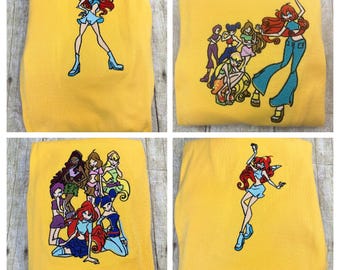 Winx Club Personalized Embroidered Shirts