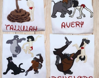 Jungle Book Personalized Embroidered Shirts