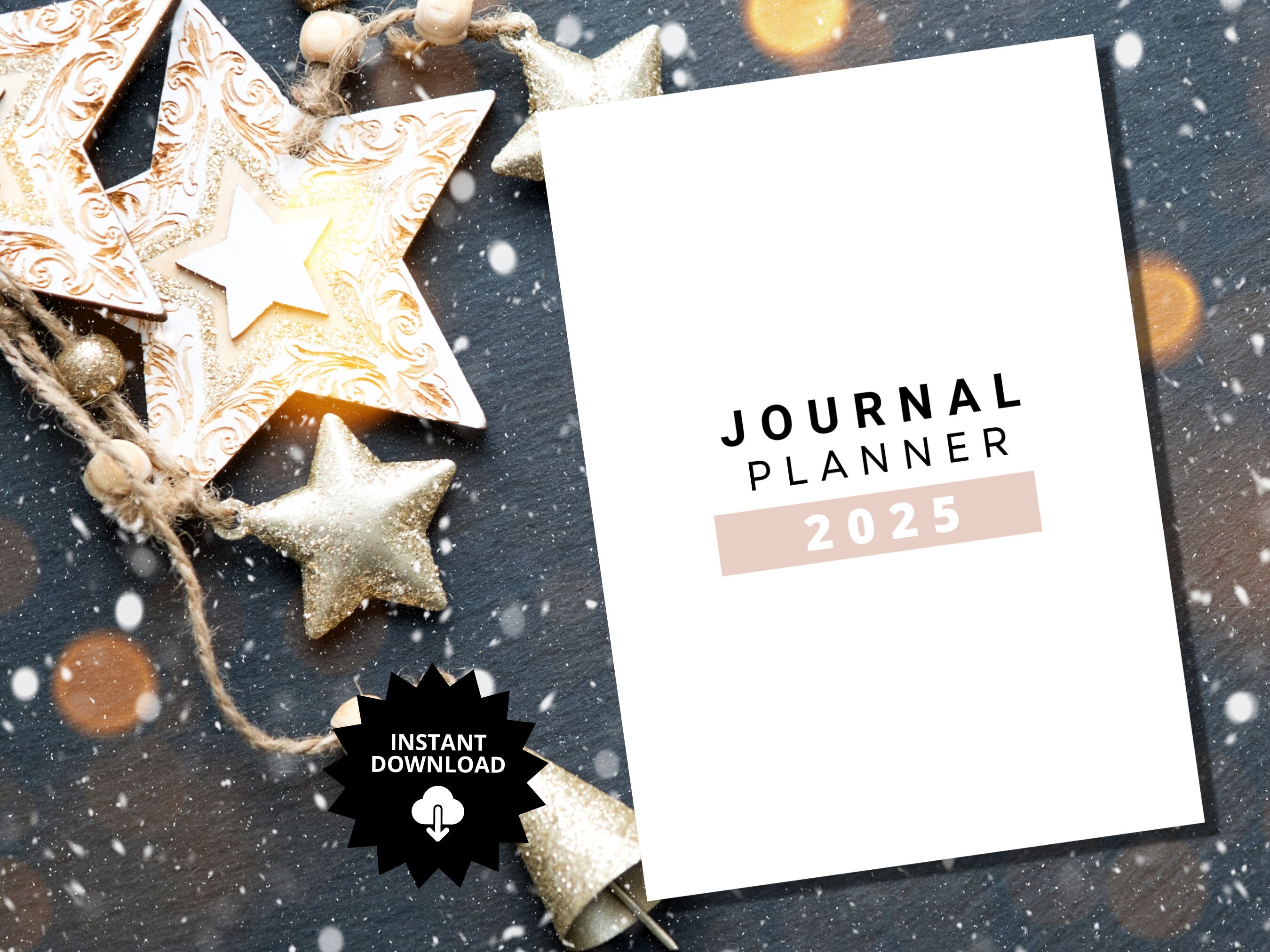 Planner Journal 2025, 2025 Planner, DATED 2025 Printable Bundle, Daily