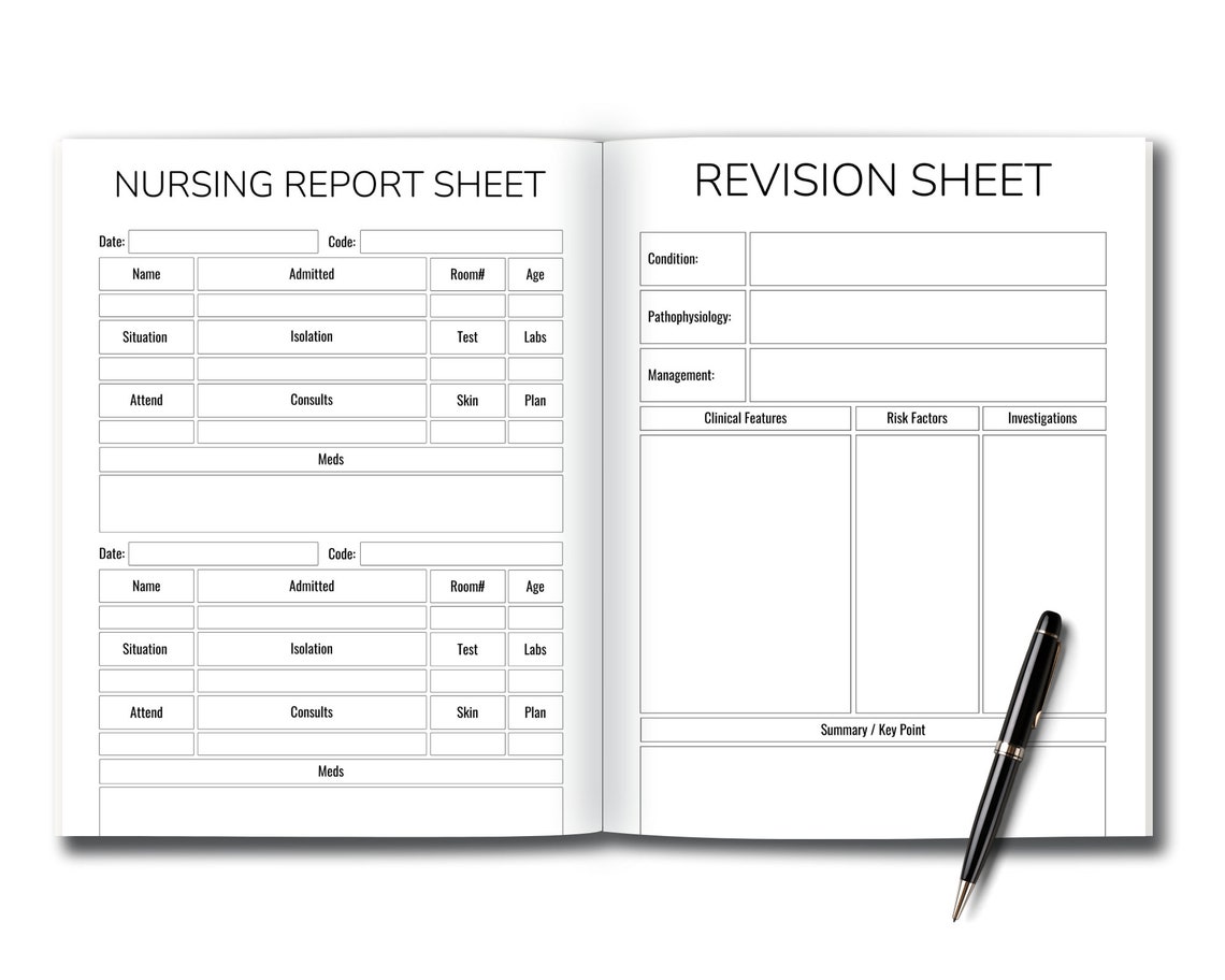 Nursing Planner, Nursing Student Planner, Printable Planner for Nursing ...