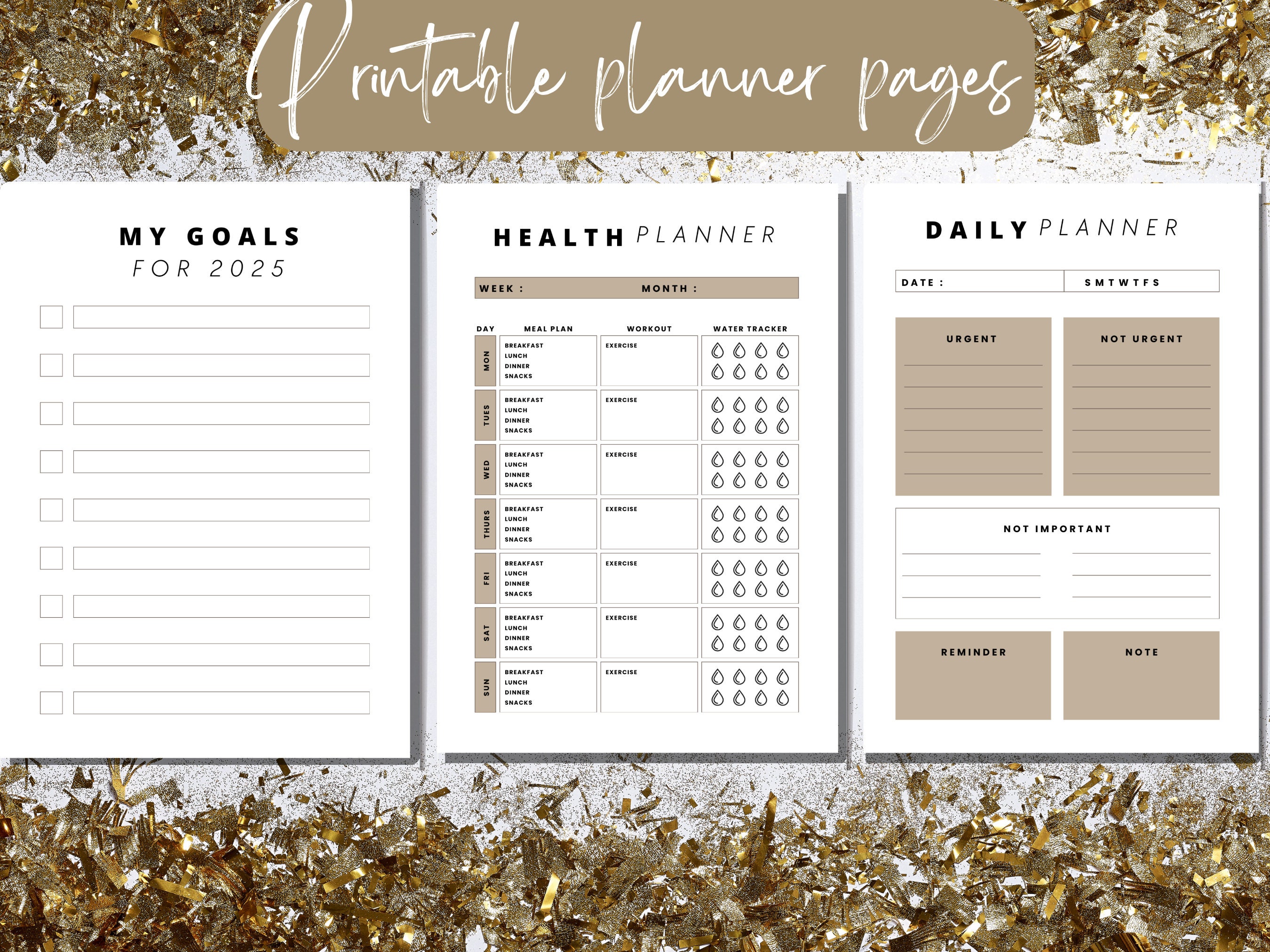 Planner Journal 2025 2025 Planner Dated 2025 Printable Bundle Daily Planner Journal 2025 2025 Planner Dated 2025 Printable Bundle Daily